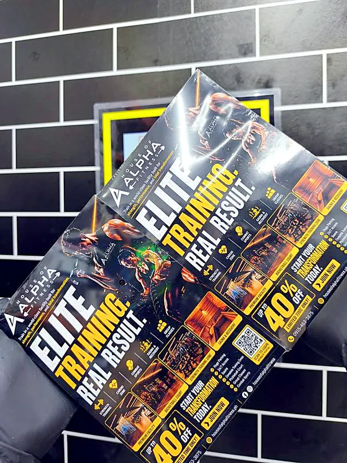 Promotional flyers printed for a campaign